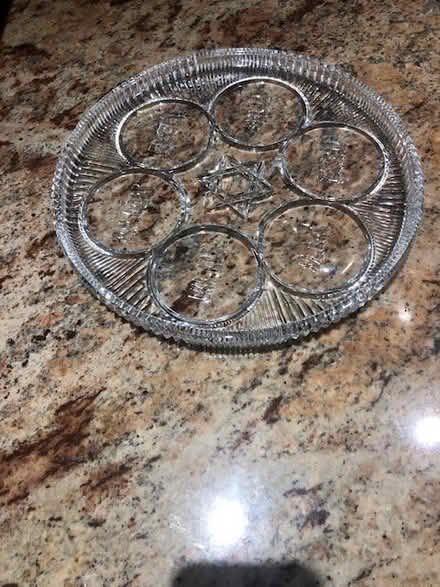 Photo of free Crystal Seder plate (Tamarac-Pine Island /McNab) #1