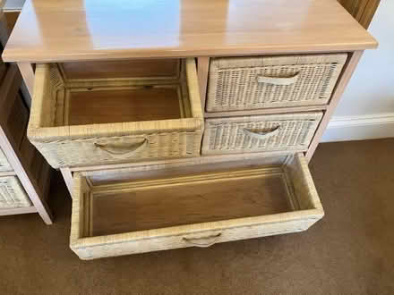 Photo of free Two Wicker-clad Chests of Drawers (St John's WR2) #4