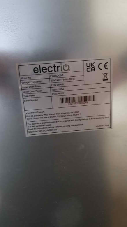 Photo of free Undercounter double oven (Marishes YO17) #3