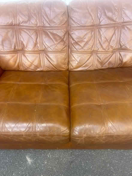 Photo of free Leather couch (Mahopac) #2