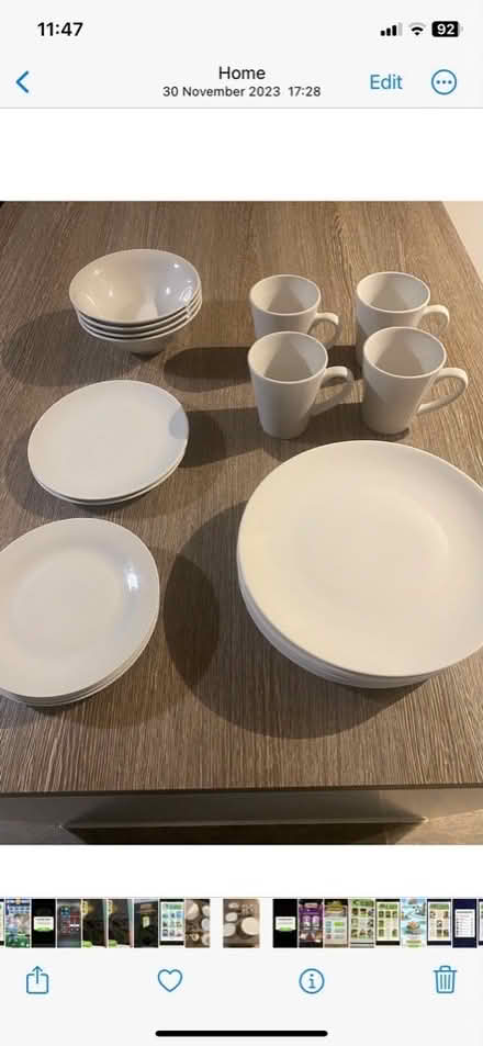 Photo of free White dinner set (Copplestone) #1