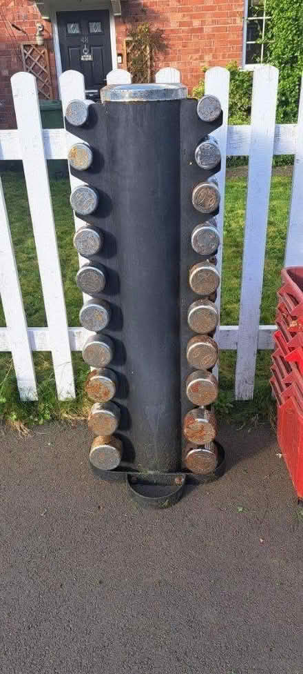 Photo of free set of York weights 1 kg to 10kg (Warwick CV34) #1