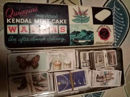 Photo of free Small tin of old cigarette cards (Horsforth LS18) #1