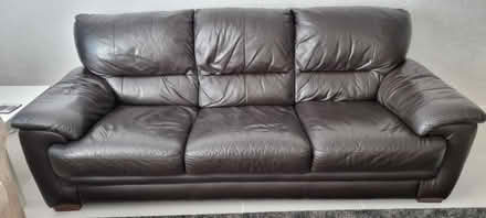 Photo of free 3 seat leather couch (Olton B92) #1