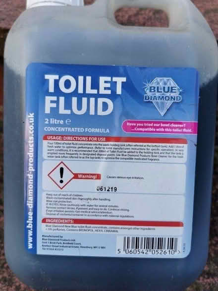Photo of free Camping toilet fluid (Mitcham Eastfields CR4) #2
