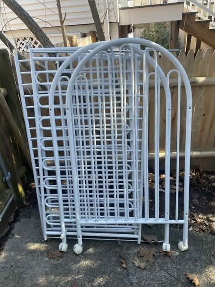 Photo of free White Metal Crib (Allandale Farm) #1