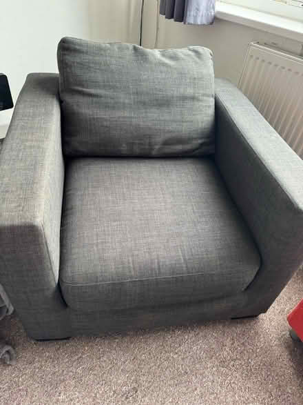 Photo of free Grey arm chair (W3) #1