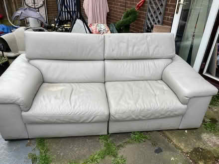 Photo of free 2 seater leather sofa (M9 Harpurhey) #1