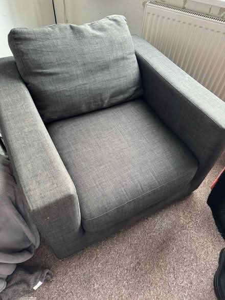 Photo of free Grey arm chair (W3) #2