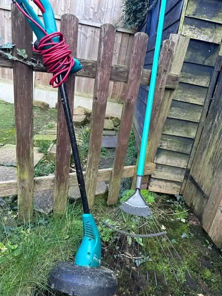 Photo of free Grass trimmer and rake (Long Eaton, Nottingham.) #1