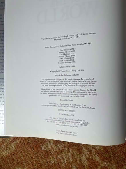 Photo of free World Atlas (Maldon CM9) #2