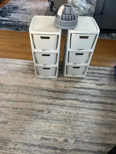 Photo of free plastic storage shelves (Tuckahoe, NY) #1