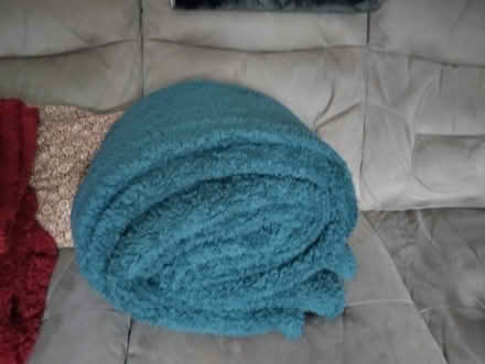 Photo of free Very large teal fluffy blanket (Higher Brixham TQ5) #1