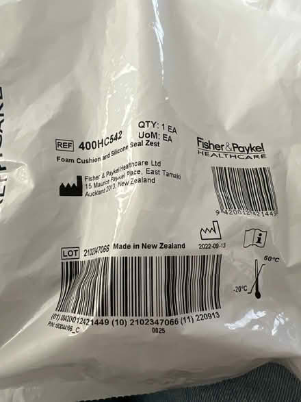 Photo of free CPAP Masks-New, Unopened (Livermore near Lowe’s) #2