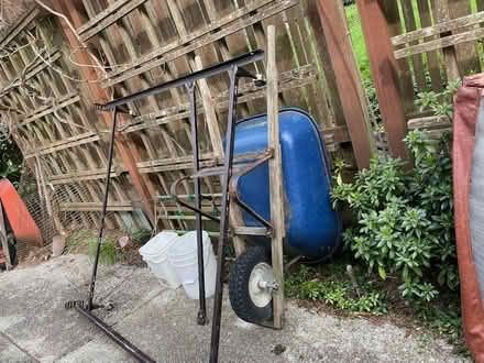 Photo of free queen size bed frame and headboard (Wedgwood) #2