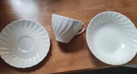 Photo of free Tea cups/saucers and matching bowls (LE67 Whitwick) #1
