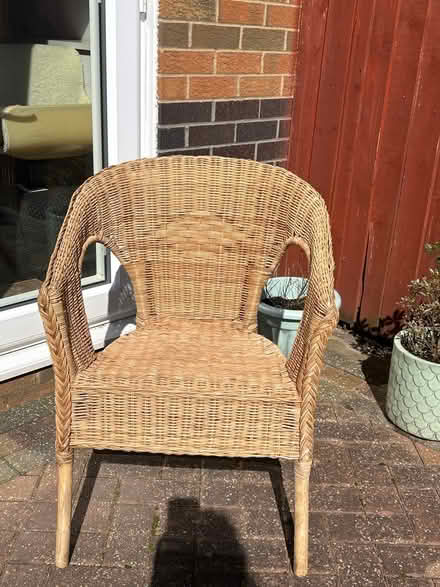 Photo of free Whicker chair (Eccles, M30) #1