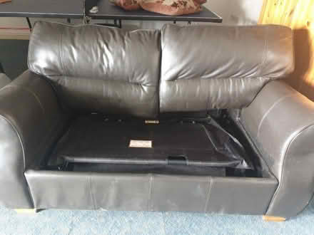 Photo of free Leather sofa bed (Carlyon Bay PL26) #1