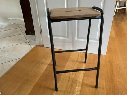 Photo of free Wood & metal frame Stool - Borough Green (Crouch TN15) #1