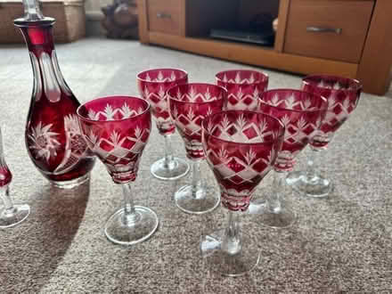 Photo of free Red glass decanters and glasses (Woodham Walter CM9) #1