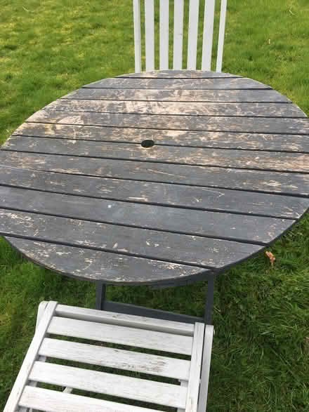 Photo of free Garden table and two chairs (Cranleigh GU6) #2