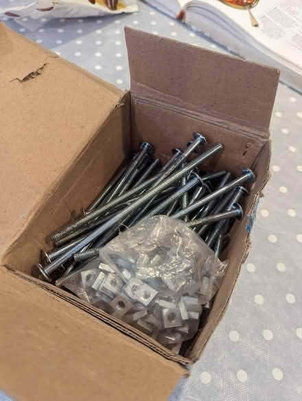Photo of free box of M6 x 120 roofing bolts and nuts (Ormskirk L39) #1