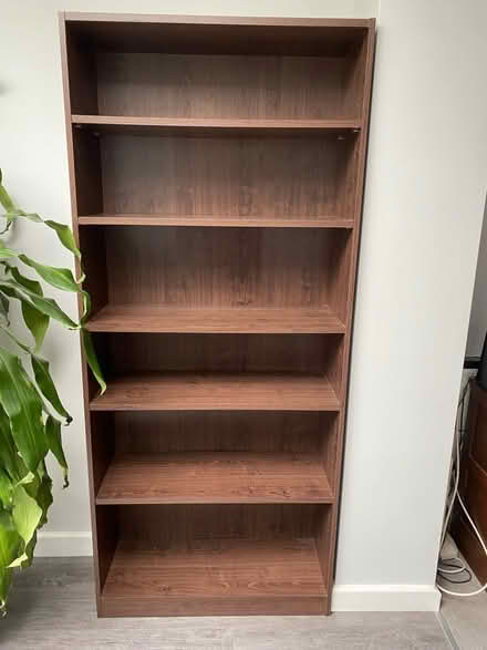Photo of free Walnut brown bookcase (Stubbington PO14) #1