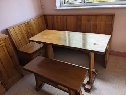 Photo of free Table, bench and corner seat (BA2) #1