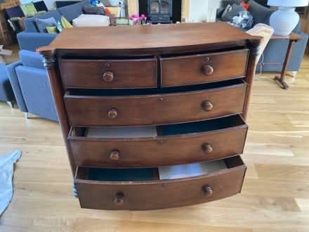 Photo of free Antique wooden chest of drawers (Heale TA10) #4