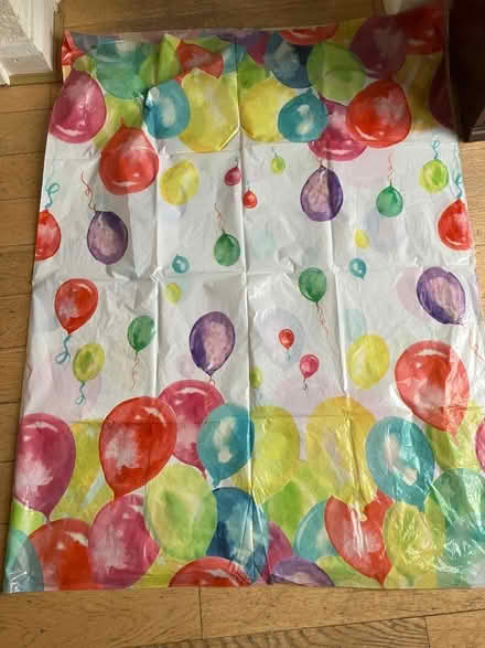 Photo of free 4 x plastic party tablecloths (Harpenden AL5) #1