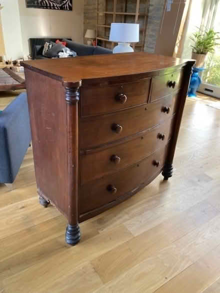 Photo of free Antique wooden chest of drawers (Heale TA10) #2
