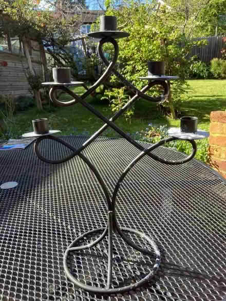 Photo of free Wrought iron 5 candle holder (Brox KT16) #1