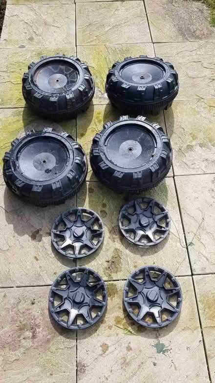 Photo of free 14" Plastic Wheels - Ideal for Project - Go Kart etc (Ashingdon SS4) #1
