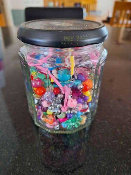 Photo of free Jar of assorted beads (Horsell GU21) #1
