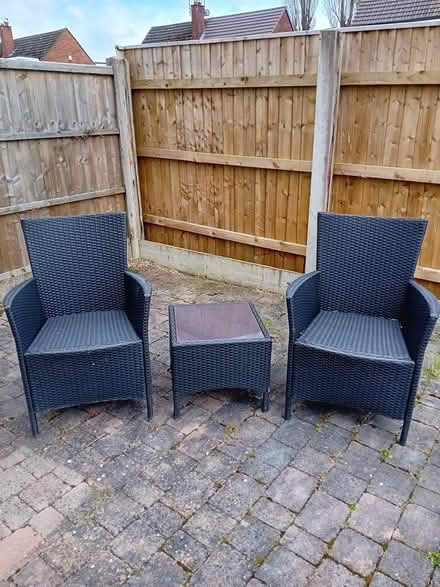 Photo of free Wicker type garden furniture (Bromborough Wirral) #1
