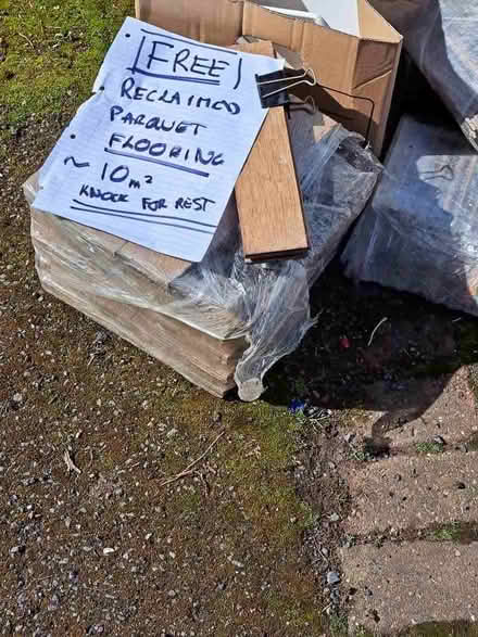 Photo of free Reclimed parquet flooring. (Keyworth NG12) #4