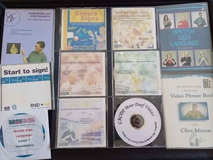 Photo of free British Sign Language Cd roms and DVD (Torrisholme LA4) #1