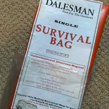 Photo of free Survival Bag for the Outdoors (Newhaven BN9) #1
