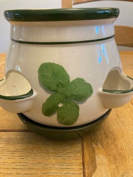 Photo of free Strawberry or herb planter ceramic (Fareham PO16) #3