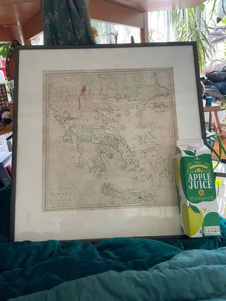 Photo of free Old map in glass frame (SE4) #3