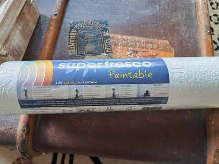 Photo of free Unopened roll of textured wallpaper (Hertford SG13) #1