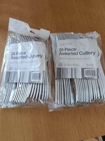 Photo of free silver disposable cutlery (Warcop CA16) #1
