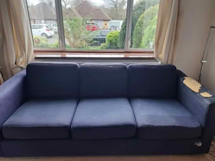 Photo of free Old Ikea sofa with lots of wear and tear (Old Coulsdon CR5) #1