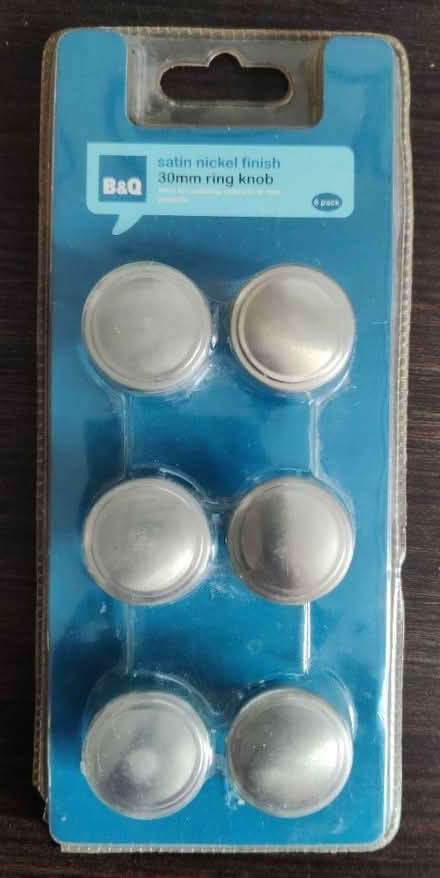 Photo of free New - 35mm nicket ring knobs (CB23 6) #1