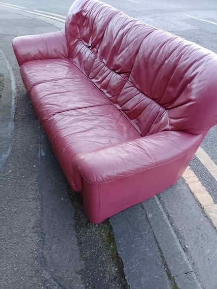 Photo of free Leather Settee (Leighton Buzzard LU7) #3