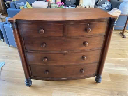 Photo of free Antique wooden chest of drawers (Heale TA10) #1