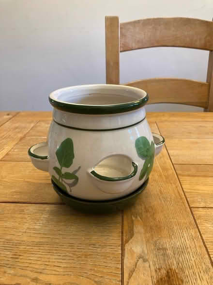 Photo of free Strawberry or herb planter ceramic (Fareham PO16) #2