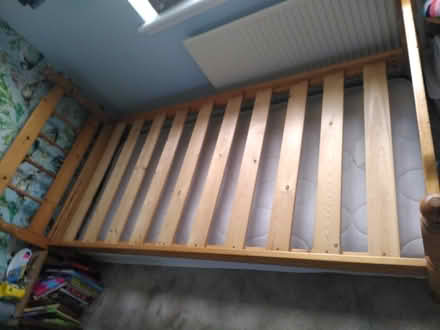 Photo of free Single pine bed frame (Low Hesket CA4) #1