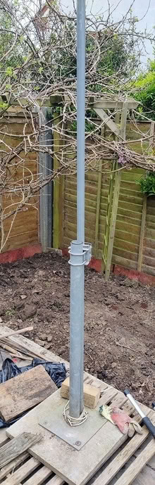 Photo of free Satellite dish mounting pole + slab (CB23 6) #1