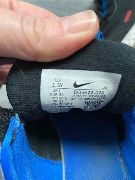 Photo of free Kids trainers size 1 (Eastwood (G43)) #3
